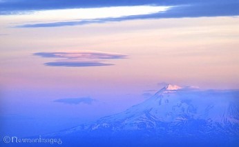 Mount Shasta Sunset UFO